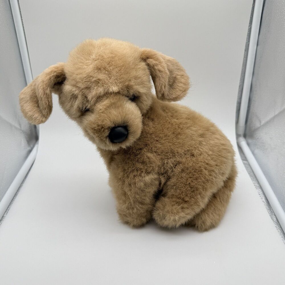 1985 Applause Avanti Yellow Lab Puppy Dog Plush Vintage Stuffed Animal -cut tag
